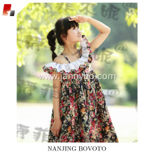 girls summer floral maxi princess dress
